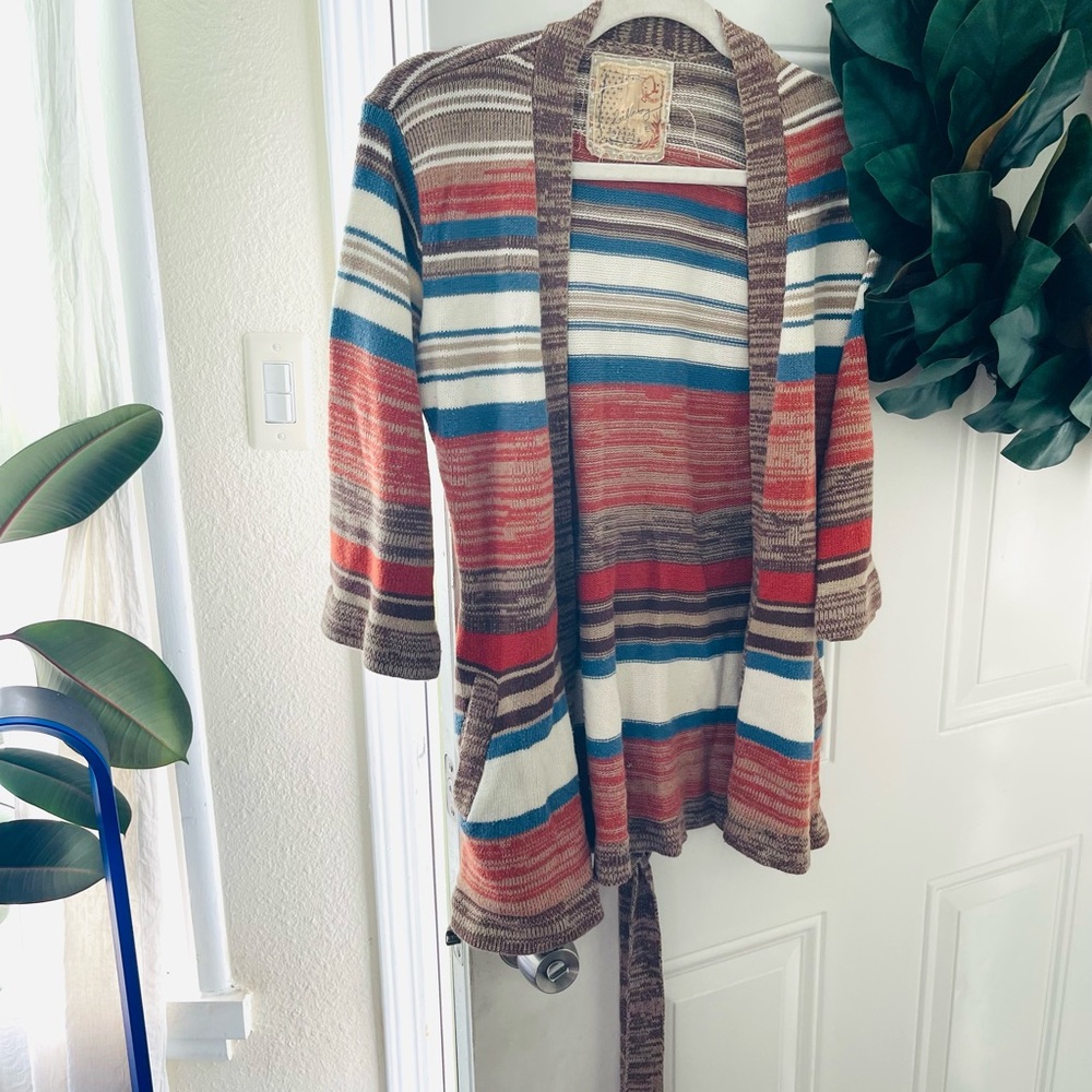 Billabong Multicolor Striped Cardigan